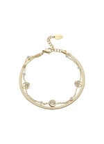 Lebensbaum-Armband aus Edelstahl mit Kristallen 