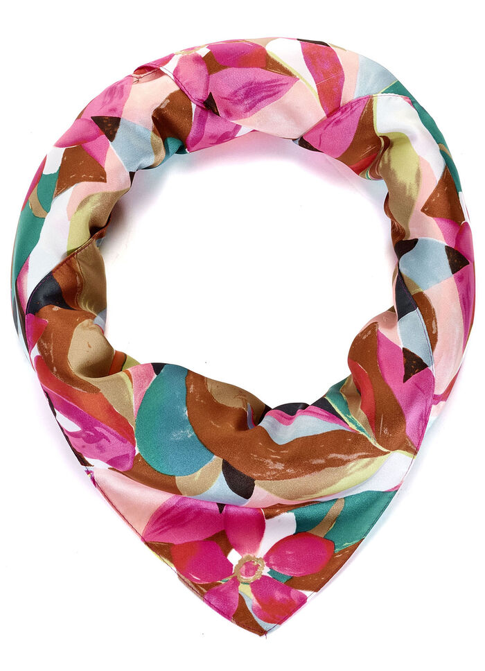 Nikituch mit Fantasieblüten- und blätter-Dessin MULTICOLOR