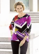 Ausdrucksvolles Shirt mit gesmokten Abschlüssen 