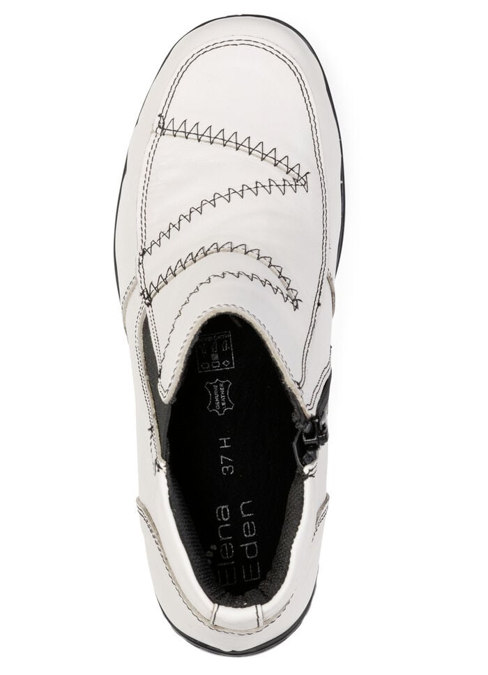 ELENA EDEN, bequeme Damen-Boots, Weite H, mit herausnehmbarem Fußbett ECRU