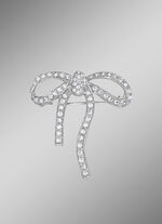 Anstecknadel Schleife mit synth. Zirkonia 