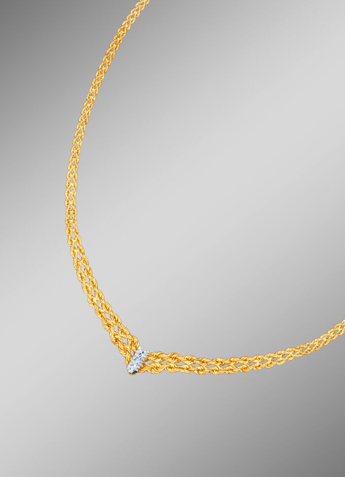 Geflochtene Kordelketten-Garnitur in hochwertiger Ausf&uuml;hrung 