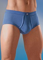 Viererpack Slips aus Feinripp, mit Eingriff 