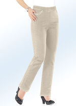 Jeans in komfortabler Schlupfform BEIGE