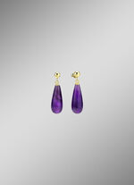 Ohrstecker aus Gold mit Amethyst 