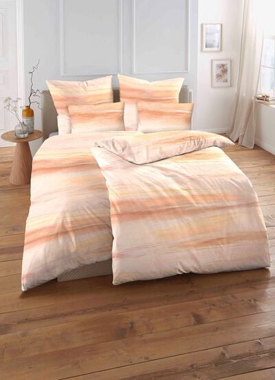 Beidseitig bedruckte Bettw&auml;sche-Garnitur 