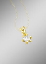 Exquisiter Solitär-Anhänger mit Brillant 