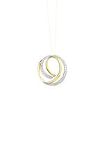 Anhänger in Bicolor mit Zirkonia 