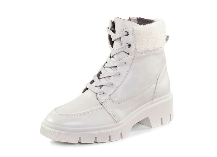 ELENA EDEN Schn&uuml;r-Stiefelette mit kuscheligem Teddy-Kragen 