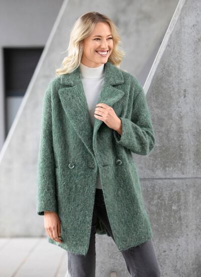 Longjacke mit aufgesetzten Taschen 