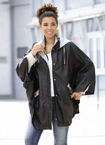 Cape mit abnehmbarer Kapuze 