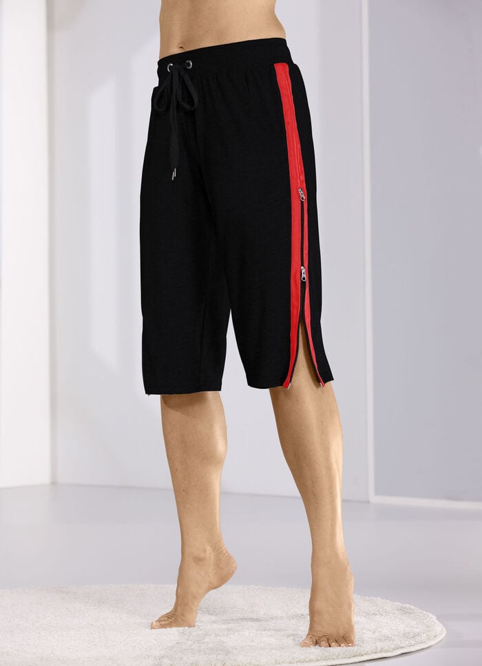 Zweierpack Schlaf- und Freizeithosen mit Zwei-Wege-Reißverschluss 