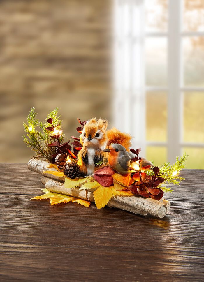 Beleuchtetes Tischgesteck 