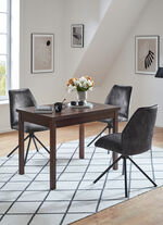 Moderne Stühle, 2er-Set ANTHRAZIT