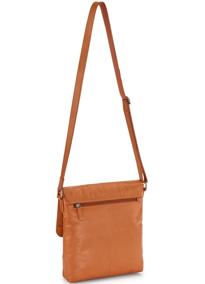Tasche aus bestem B&uuml;ffelleder COGNAC