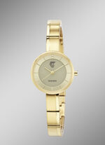 ETT-Solar-Damenuhr mit Edelstahlbandgehäuse 