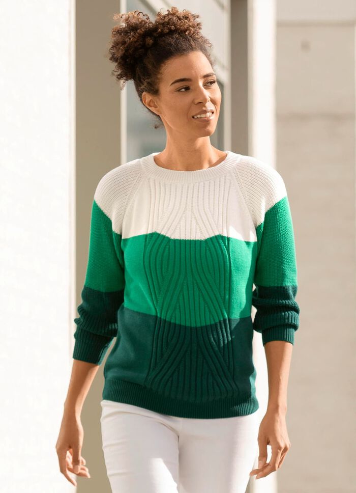 Pullover in Color-Blocking 