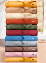 Supersofte Schlafdecke von Borbo aus reiner Baumwolle ROT