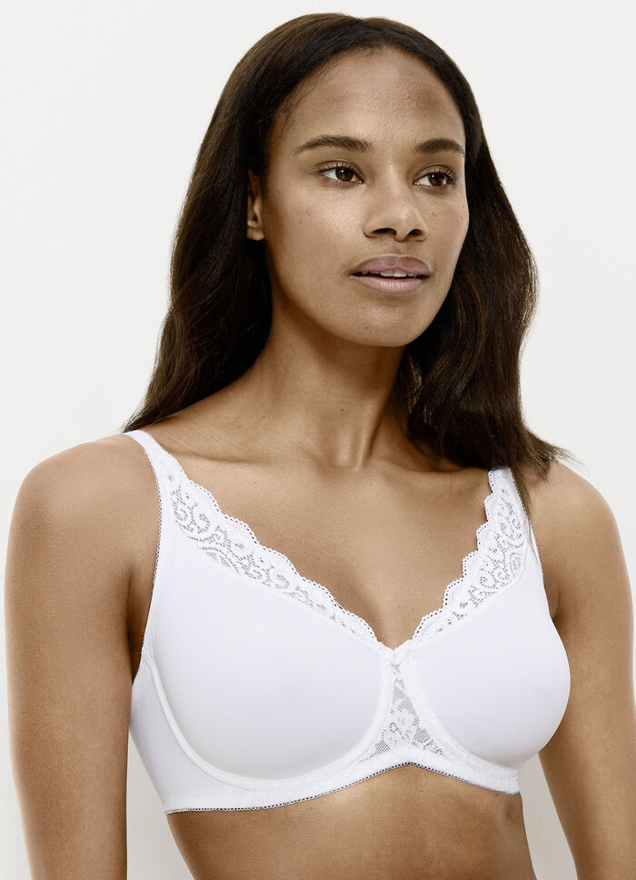 Triumph Amourette Minimzer-B&uuml;gel-BH mit Elastikspitze WEISS