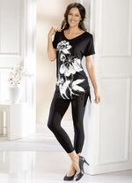 Leggings mit effektvollen Metallpl&auml;ttchen SCHWARZ