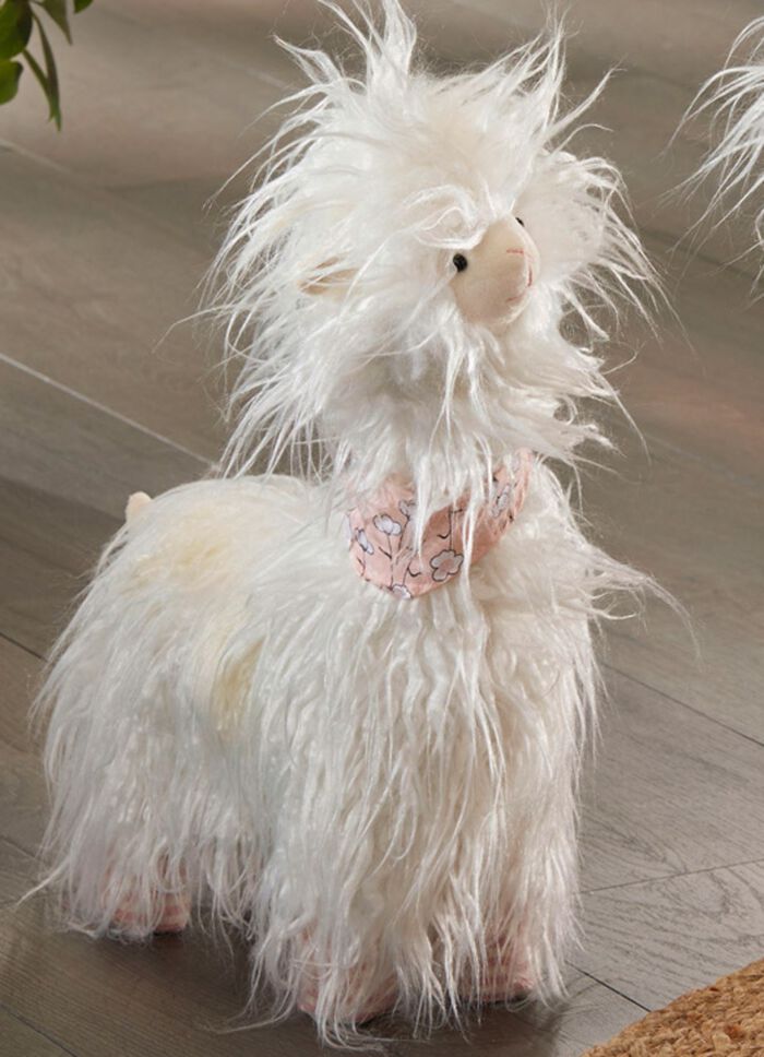 Lama mit flauschigem Kunstfell 