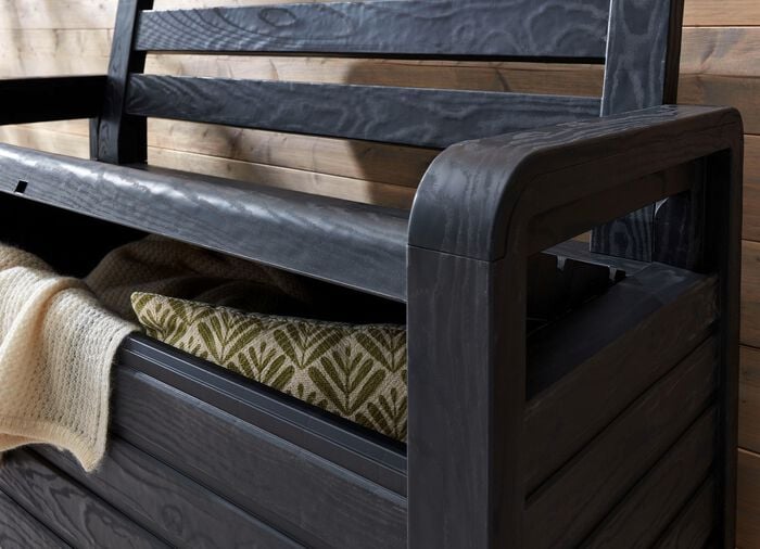 Truhenbank in toller Holz-Optik 