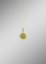 Anhänger mit Brillanten und Baguette-Diamanten 