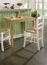 Esstisch aus massiver Buche mit Auszug NATUR