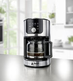 Aroma-Kaffeemaschine mit Thermobecher aus Edelstahl 
