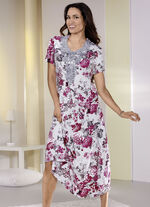 Laurina Nachthemd, knöchellang mit Motivspitze 