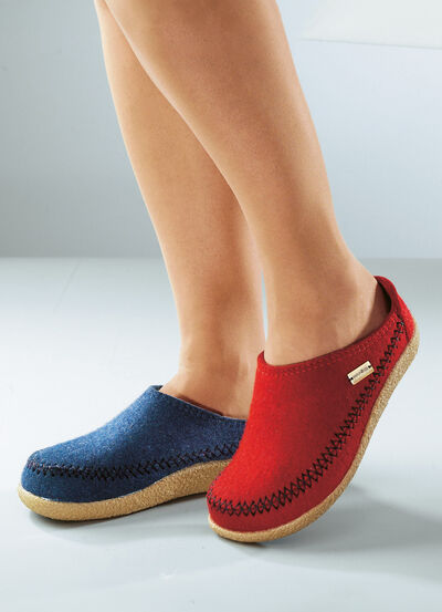 Haflinger Hausschuh aus Wollfilz 