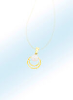 Runder Anh&auml;nger mit Zuchtperle 