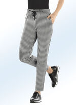 Hose im aktuellen Joggpant-Style SCHWARZ-ECRU