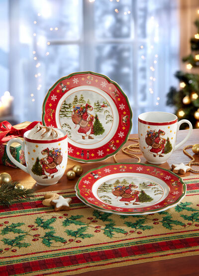 Gedeck-Set  4-teilig, aus dem Hause Hutschenreuther 