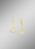 Ohrringe mit Zirkonia und S&uuml;&szlig;wasser-Zuchtperlen 