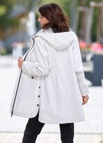 Funktions-Kurzmantel mit abnehmbarer Kapuze 