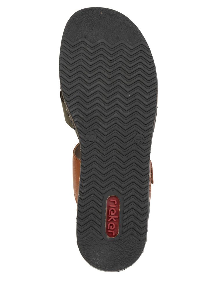 Rieker, leichte Damen-Pantoletten, mit Klettverschluss 