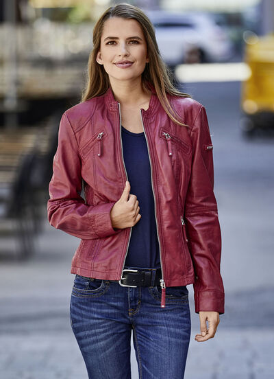 Lederkurzjacke von „Cabrini“ 