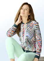 Blusenjacke mit Inkjet-Druck 