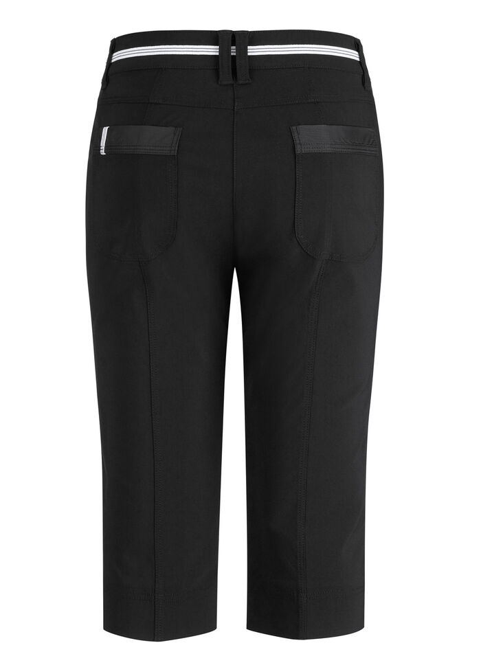 Aufwendig gearbeitete Bermudas SCHWARZ