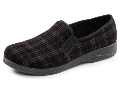 Klassiche Herren-Hausschuhe, mit Gummizug 