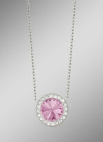 Halskette mit Swarovski®-Kristall in Pink 