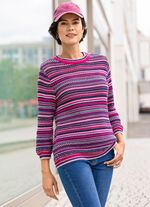 Pullover mit Mustermix im Ringeldessin 