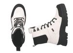 Rieker Stiefelette aus Nappaleder CREMEWEISS-SCHWARZ