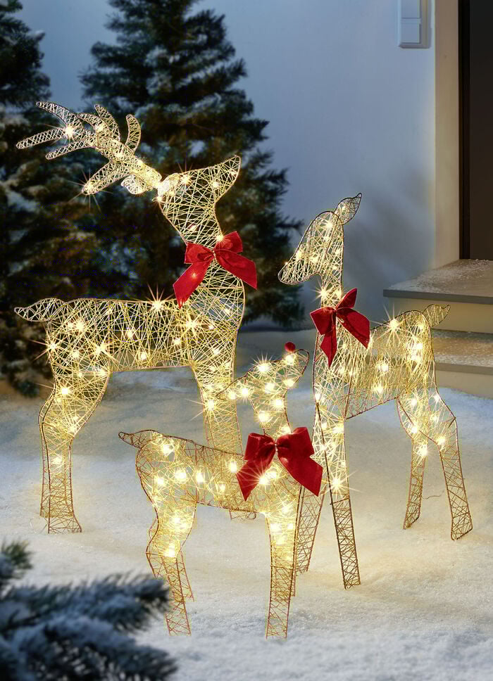 Rentierfamilie, 3er Set 