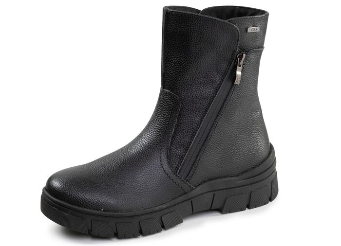 ELENA EDEN, gef&uuml;tterte Damen-Boots, Winterschuhe, Weite G, mit herausnehmbarem Fu&szlig;bett SCHWARZ