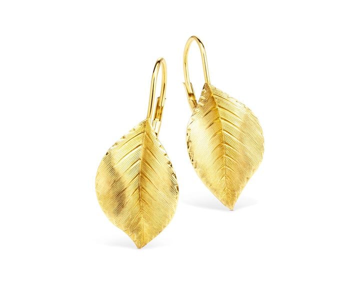Ohrringe im Blatt-Design 
