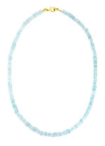 Halskette mit echt Aquamarin 