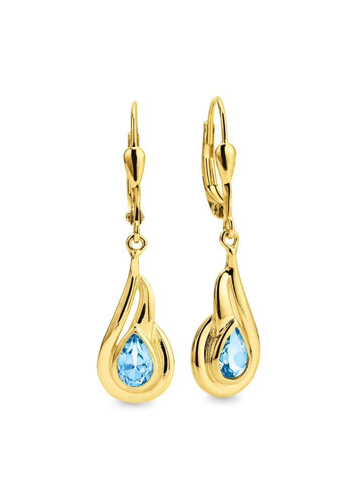 Ohrringe mit Blautopas 