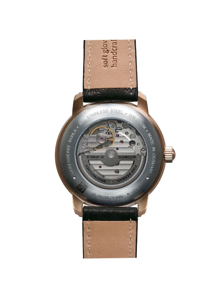 Automatik-Herrenuhr mit offenem Uhrwerk von Zeppelin 